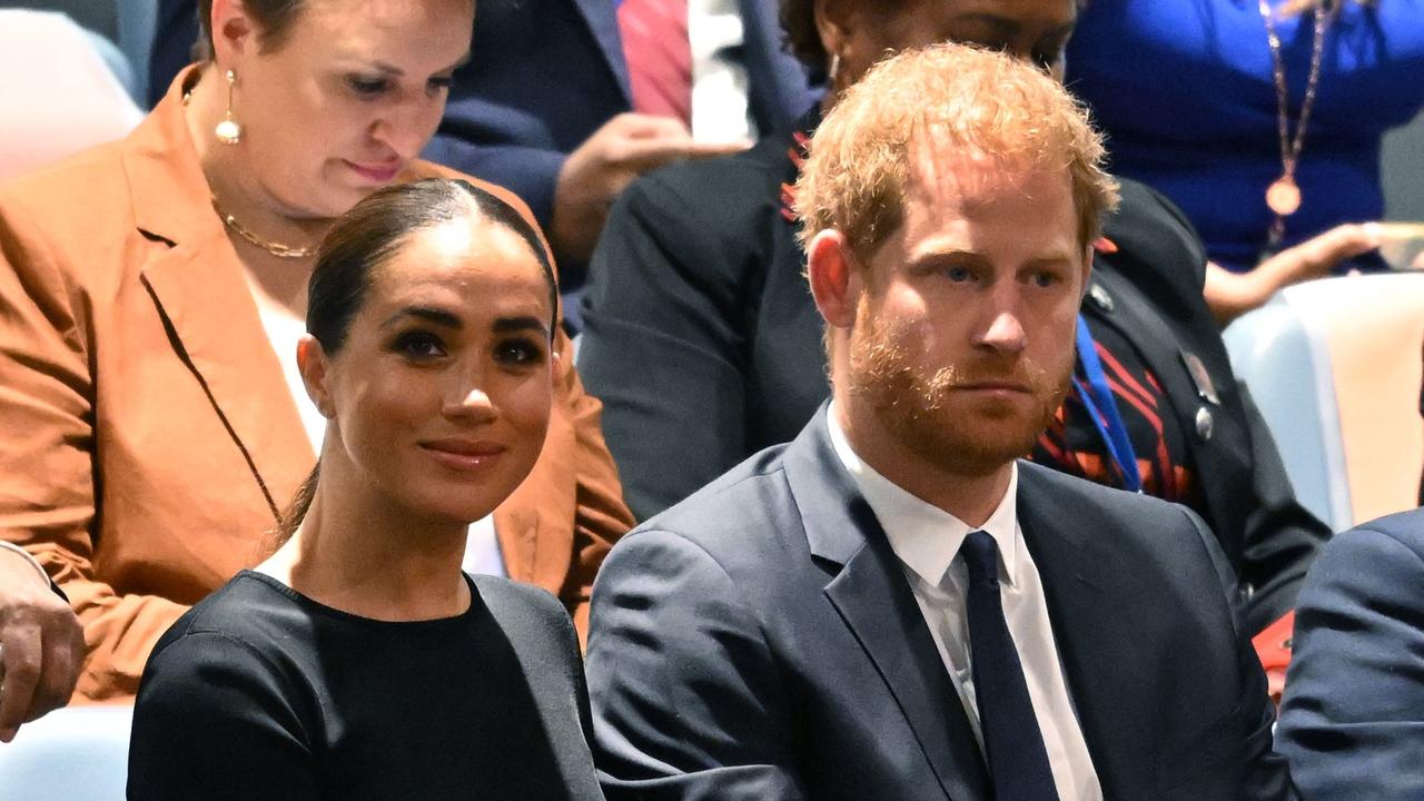 Meghan and Harry have shipped their remaining belongings from the UK to California. Picture: Timothy A. Clary/AFP