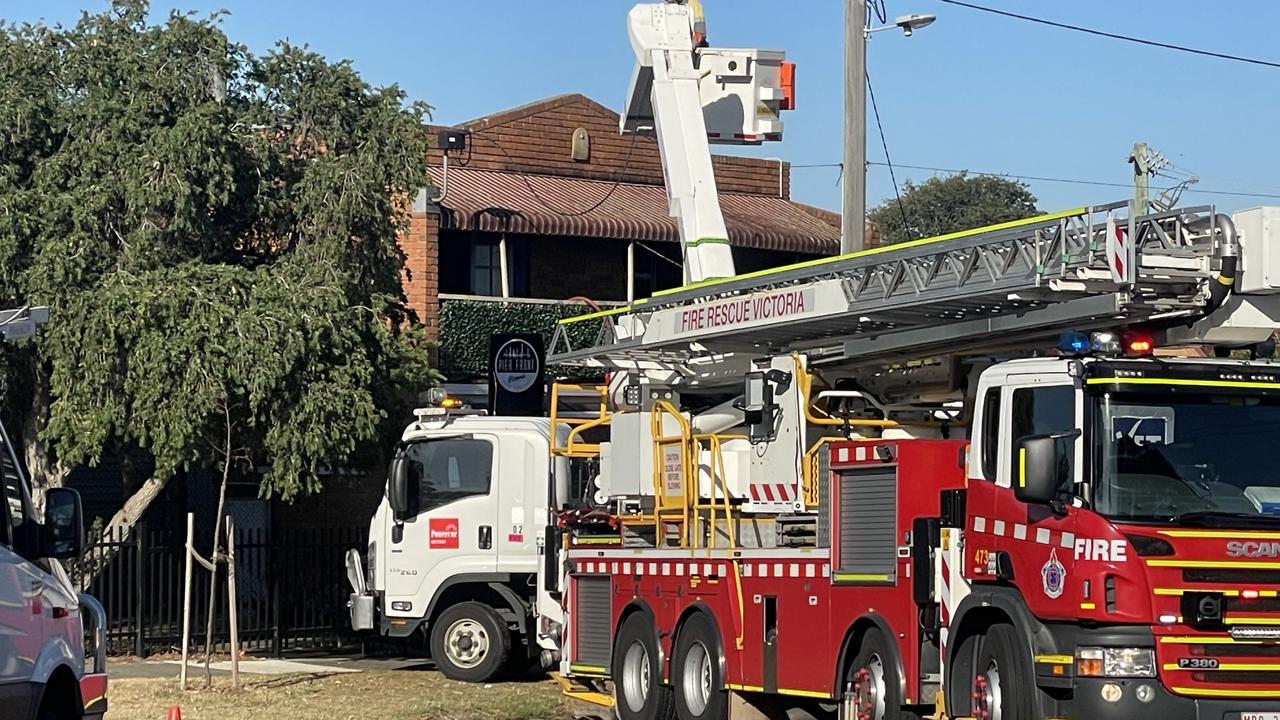 Portarlington Pier Front pizza shop has been damaged in a blaze on Wednesday morning.