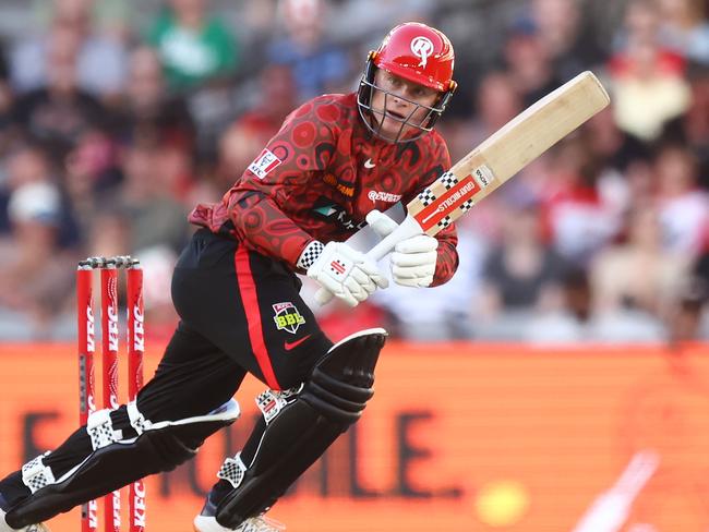 Ollie Peake made his debut for the Renegades against the Brisbane Heat on Saturday. Picture: Mike Owen/Getty Images