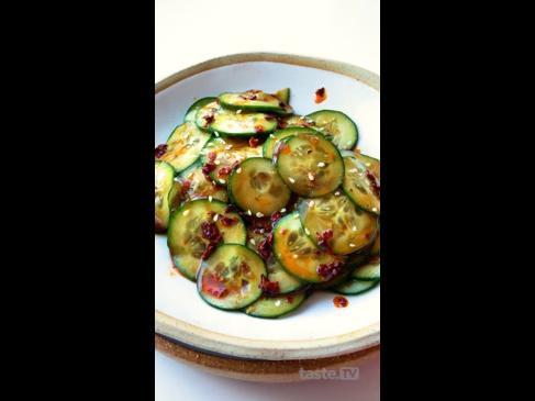 Secret-ingredient cucumber salad