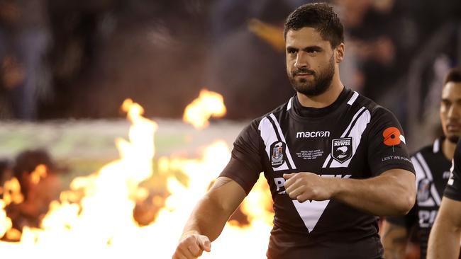 Jesse Bromwich in action for New Zealand on Friday night.