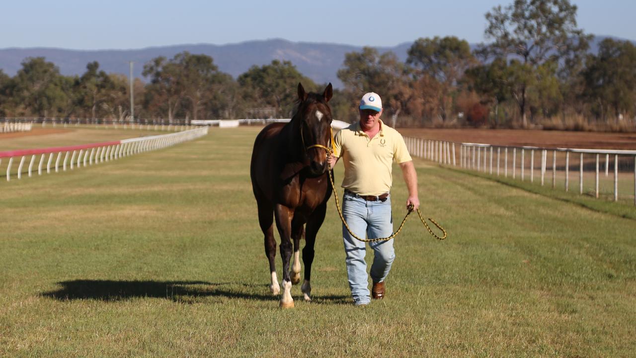 Supplied Editorial Mareeba trainer Alex Malliff with Amuleto who will be racing in the  bracelet race at The Mareeba Annuals this Saturday. PHOTO: Bronwyn Wheatcroft