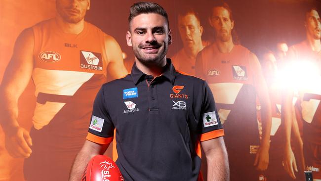 Stephen Coniglio announced as the new stand alone captain for the GWS Giants taking over from inaugural captains Phil Davis and Callan Ward. Picture. Phil Hillyard.