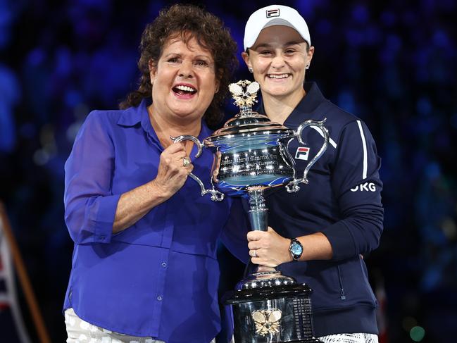 There was only one phone call Ash Barty answered in the days after she announced her retirement — mentor and tennis legend Evonne Goolagong Cawley. Picture: Michael Klein