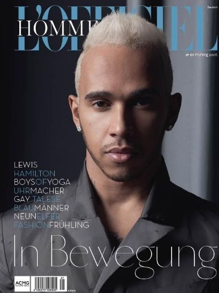 Blonde hair and a cover photo. Most definitely not the first magazine cover of his career but certainly a new look.