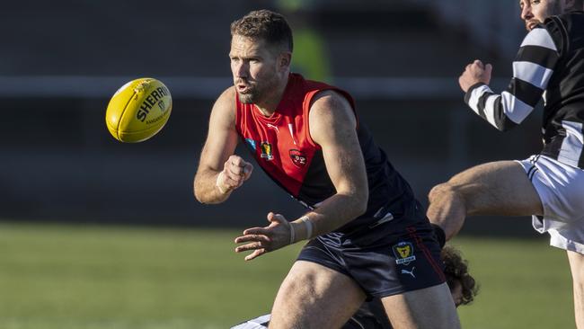 Brighton ace Hugh Williams in action when he played TSL for the Demons. Picture Eddie Safarik