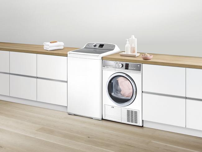 Fisher &amp; Paykel washing machine and clothes dryer. Picture: Supplied