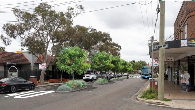 A concept image of the potential road treatments the council had planned for the town centre.