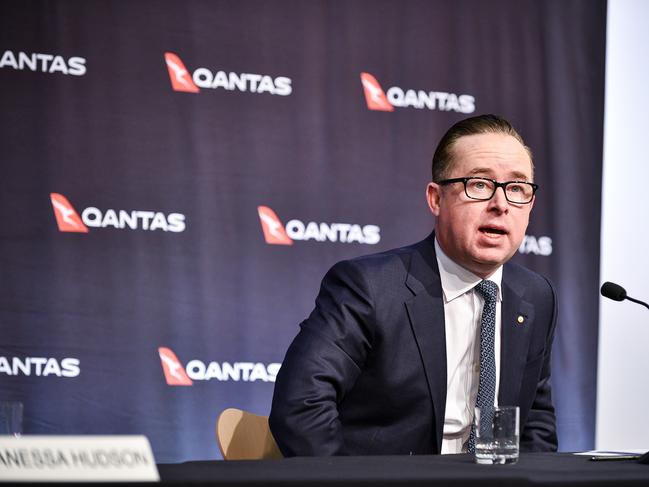 Qantas boss Alan Joyce said the venture was aimed at giving a boost to the tourism industry. Picture: NCA NewsWire/Flavio Brancaleone