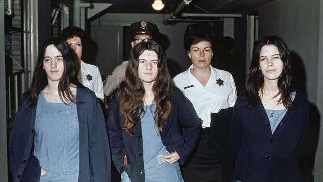 Susan Atkins, Patricia Krenwinkel and Leslie Van Houten were convicted of murder for the Manson Family murders. Picture: AP