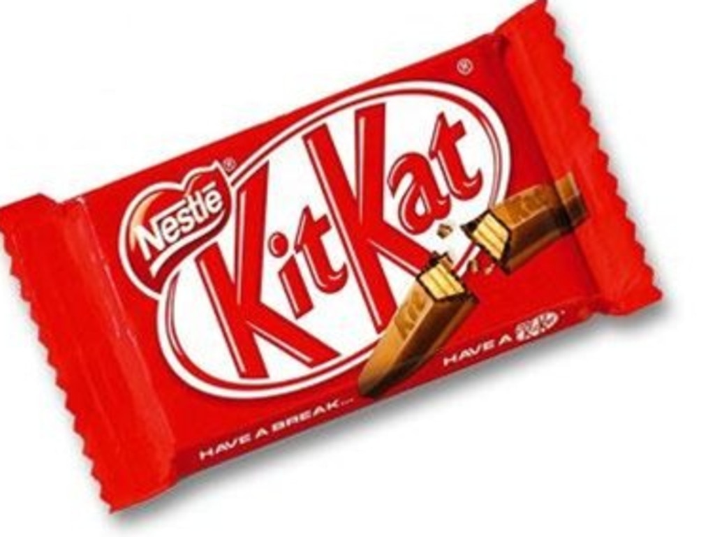 KitKat wrappers recently moved to a material made from 30 per cent recycled plastics. Picture: Supplied