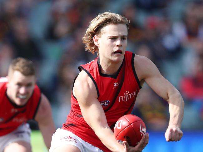 Essendon's Ned Cahill on the move. Picture: Sarah Reed