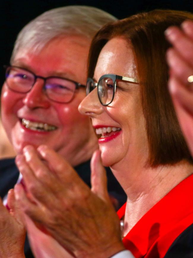 Kevin Rudd and Julia Gillard.