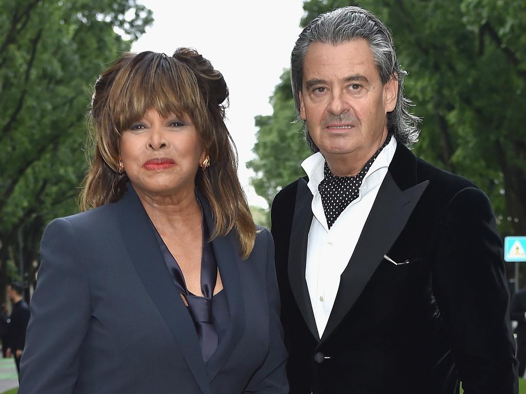 Tina Turner with her husband Erwin Bach. Picture: Jacopo Raule/Getty Images