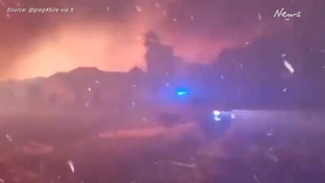 Scary footage of horror bushfire