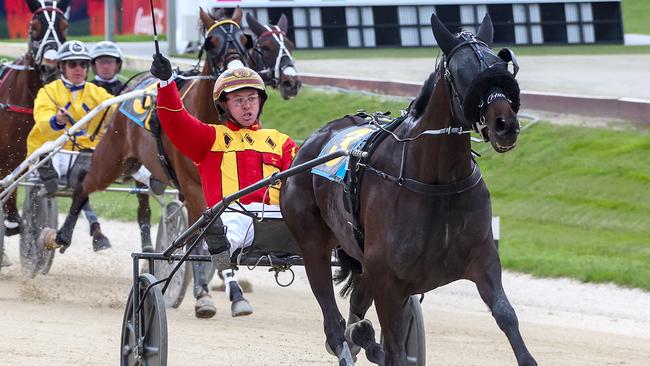 Zeayang Zahara will be a commanding favourite to win a seventh Group 1 in the NZ Trotting Oaks next week. Picture: HRNZ