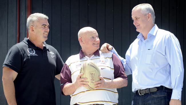 Andrew Gee (L) and Anthony Griffin (R) with legendary recruiter Brian Edwards.