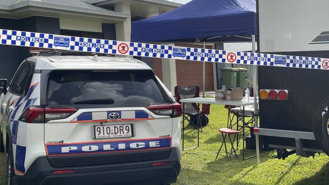 A woman has been charged with murder following the death of her 73-year-old mum in Glenella in Mackayâ&#128;&#153;s northern suburbs. The property remains a crime scene on Friday. Photo: Heidi Petith