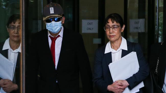 Dennis Su (wearing the red tie) was supported in court by his family. Picture: NCA NewsWire / Gaye Gerard