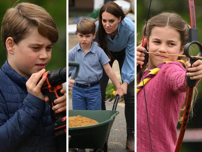 The Wales children attended an official royal outing today in London.