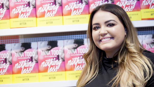 Writer Anna Todd poses during the presentation of her novel Nothing Less on January 10, 2017 in Milan, Italy. Picture: Rosdiana Ciaravolo/Getty Images