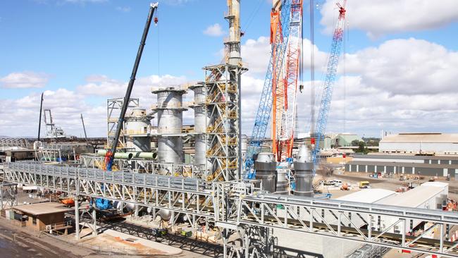 The Nyrstar smelter at Port Pirie, which is undergoing a redevelopment. Picture: Karen Seindanis