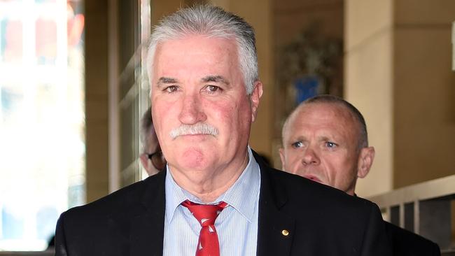 Lawyer Bernie Balmer leaves the Melbourne Magistrates court on Friday. Picture: Nicole Garmston