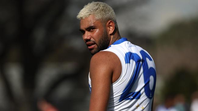 Tarryn Thomas during a VFL match last season.