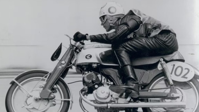 Motorcycle racer Mary McGee.