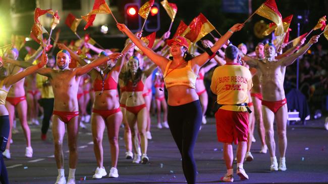 Revellers at the 2019 Sydney Gay and Lesbian Mardi Gras. Picture: Damian Shaw