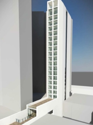 A 32-storey hotel, 104-room hotel is planned by the El-Phoenician Group at Parramatta. Picture: Supplied