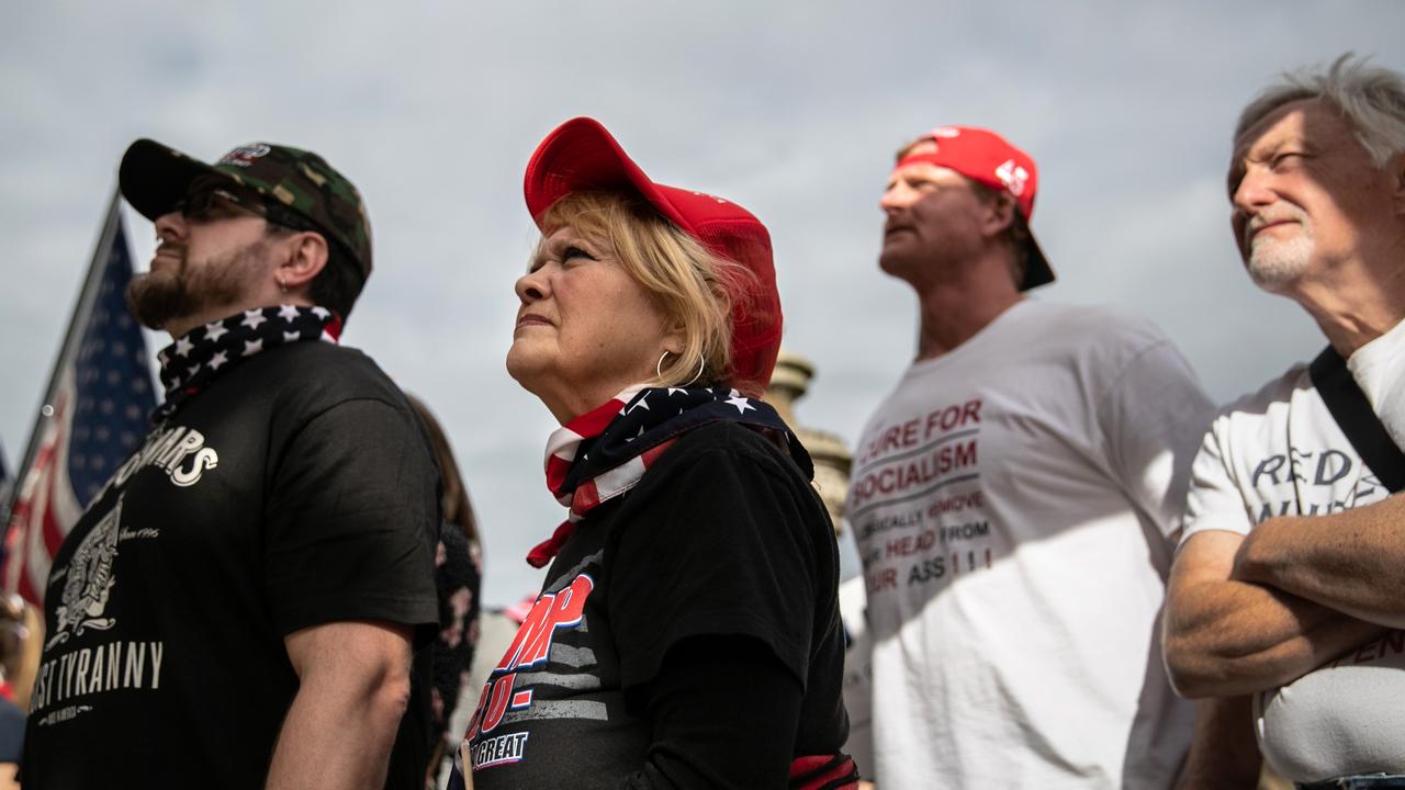 Trump supporters demonstrated in Michigan and pledged to attend the "Stop the Steal" following the US election. Picture: John Moore/Getty/AFP