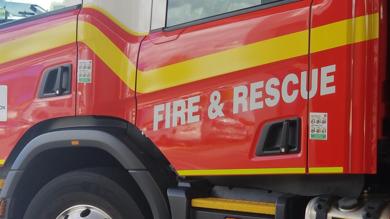 Rockhampton fire truck. QFES, firefighting, fire truck generic.