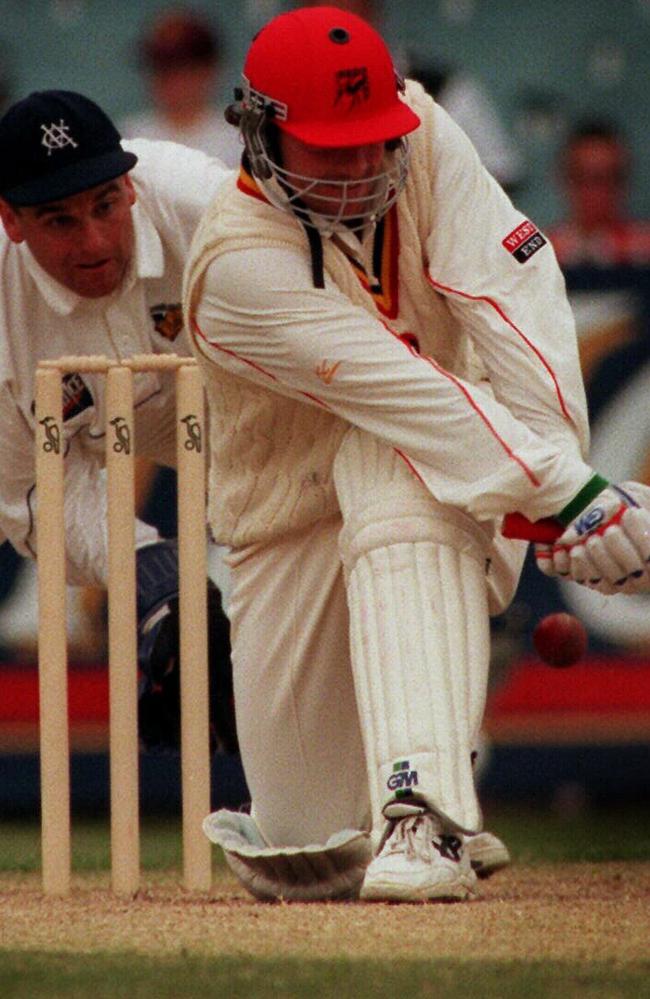 Geoff Parker batting for SA against the Vics.