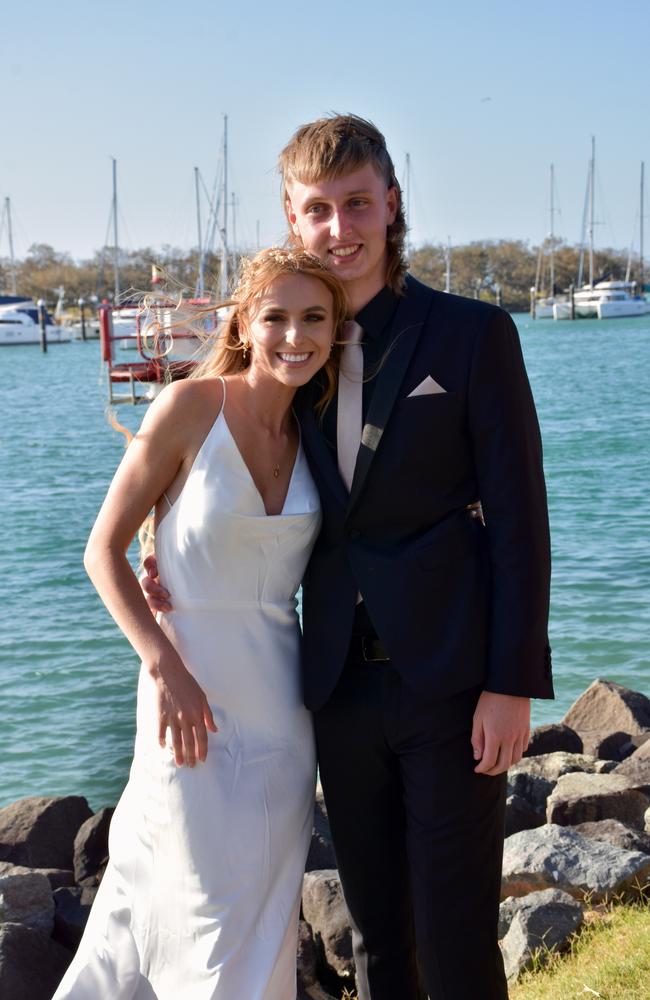 Suncoast Christian College students and parents gather at La Balsa Park for photos ahead of the formal at The Events Centre, Caloundra.