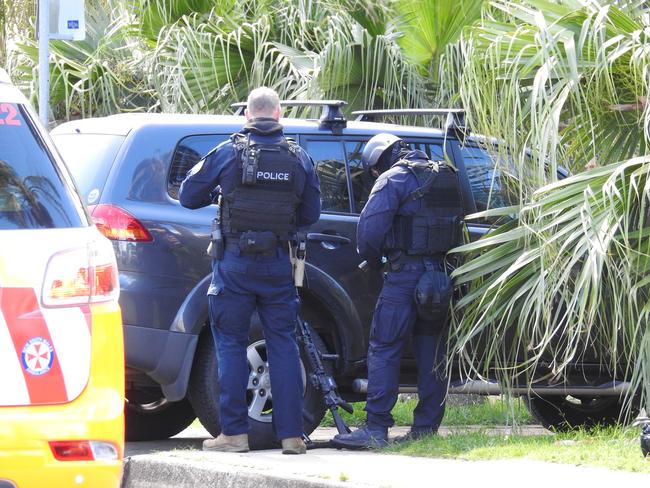 Trevor Leal charged after five-hour police operation after siege at unit complex on Bourke Street, Wollongong. Picture: Darren Malone