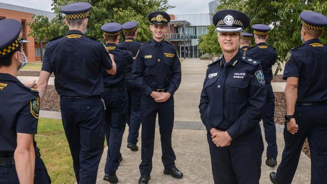 Police security officers graduating with Superintendent Carolyn Schild at the Police Academy, January 17, 2022. Picture: Brenton Edwards