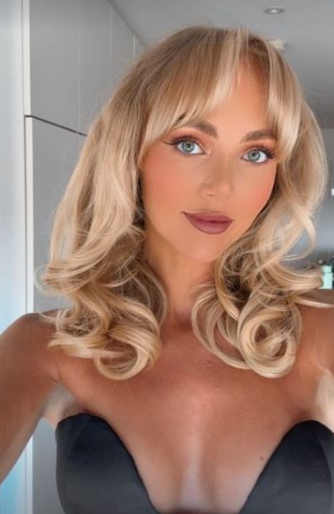 Annie Knight, dubbed ‘Australia’s most sexually active woman’ looked fabulous in a custom gown. Picture: Instagram/AnnieKnight