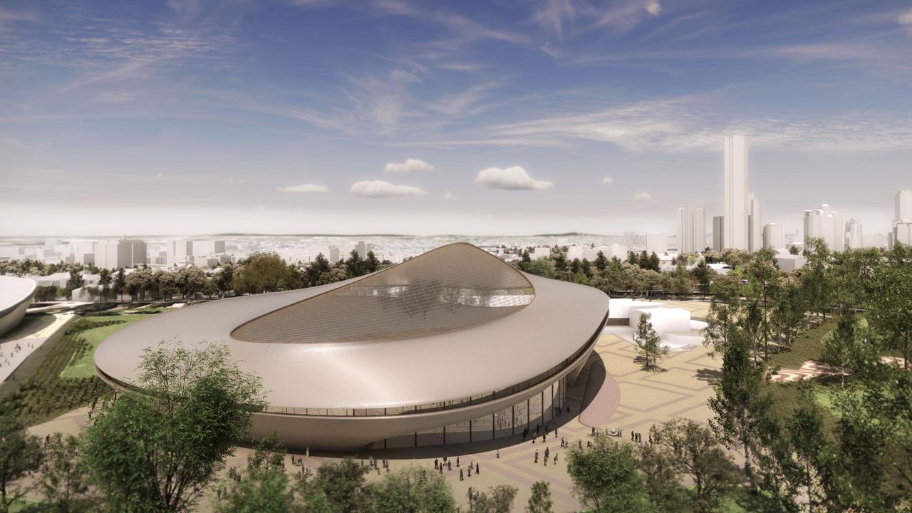 Artist impression of Brisbane Aquatic Centre proposal.