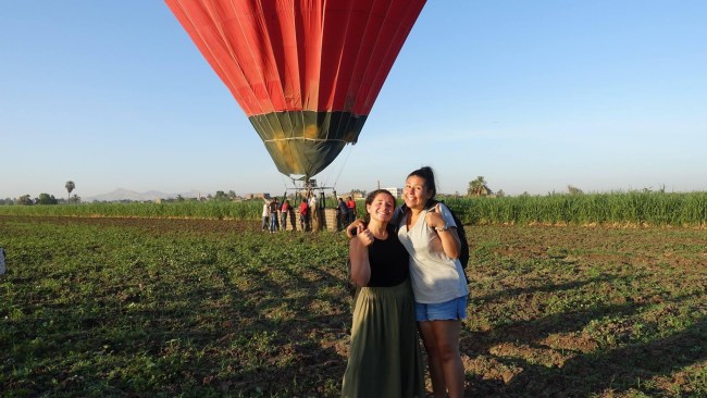My hot air balloon crashed in Egypt