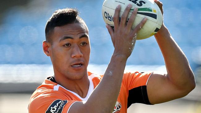 Tim Simona is no longer allowed to train with the Tigers. Picture: Gregg Porteous