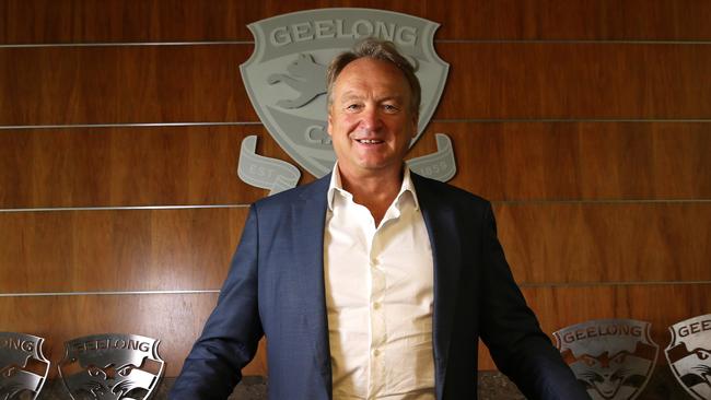 Geelong chief Brian Cook twice missed out on the AFL CEO’s position. Picture: Mike Dugdale