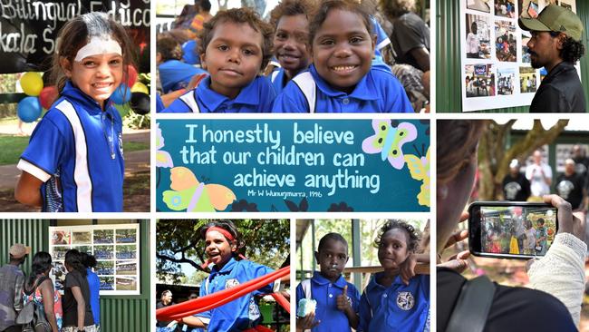 Yirrkala School celebrates its 50th anniversary of bilingual education. Picture: Sierra Haigh