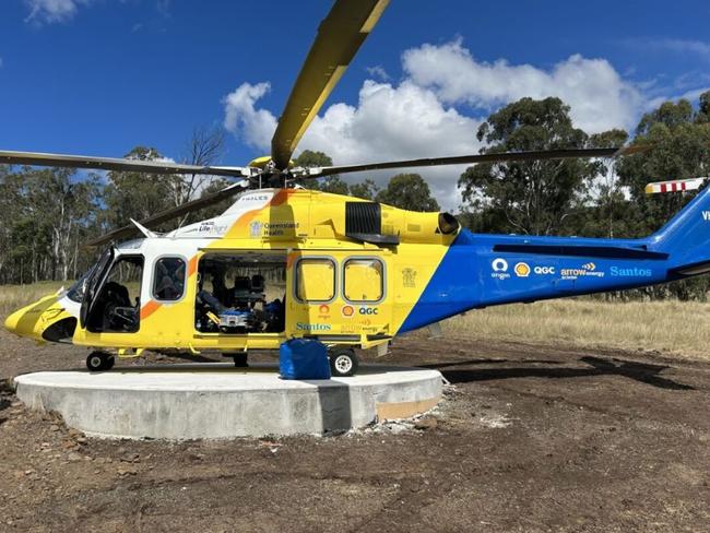 Toowoomba LifeFlight's helicopter had its first land on the newly established helipad at Goomburra Valley Campground over the Easter long weekend.