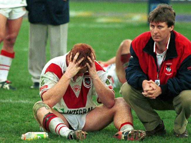 The pain of losing the 1999 grand final is still raw for Dragons figures and fans. Picture: Roy Haverkamp