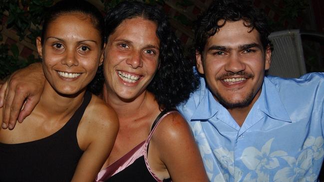 Yolanda Benn, Marina Fisher and Adam Logan at Mantaz Club and Bar Pic Bryan Lynch AD236032
