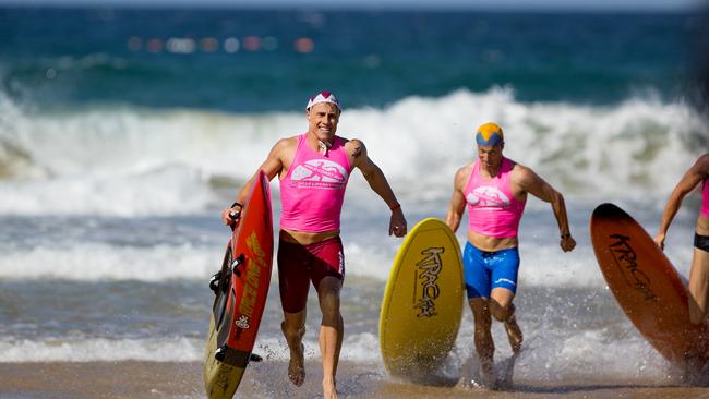 Tasmanian ironman Matt Bevilacqua wins back to back world board title on the Gold Coast at the World Surf Life Saving Championships 2024. Along with a world title in the board rescue with Joe Collins. Picture: Trent Callaghan Photography