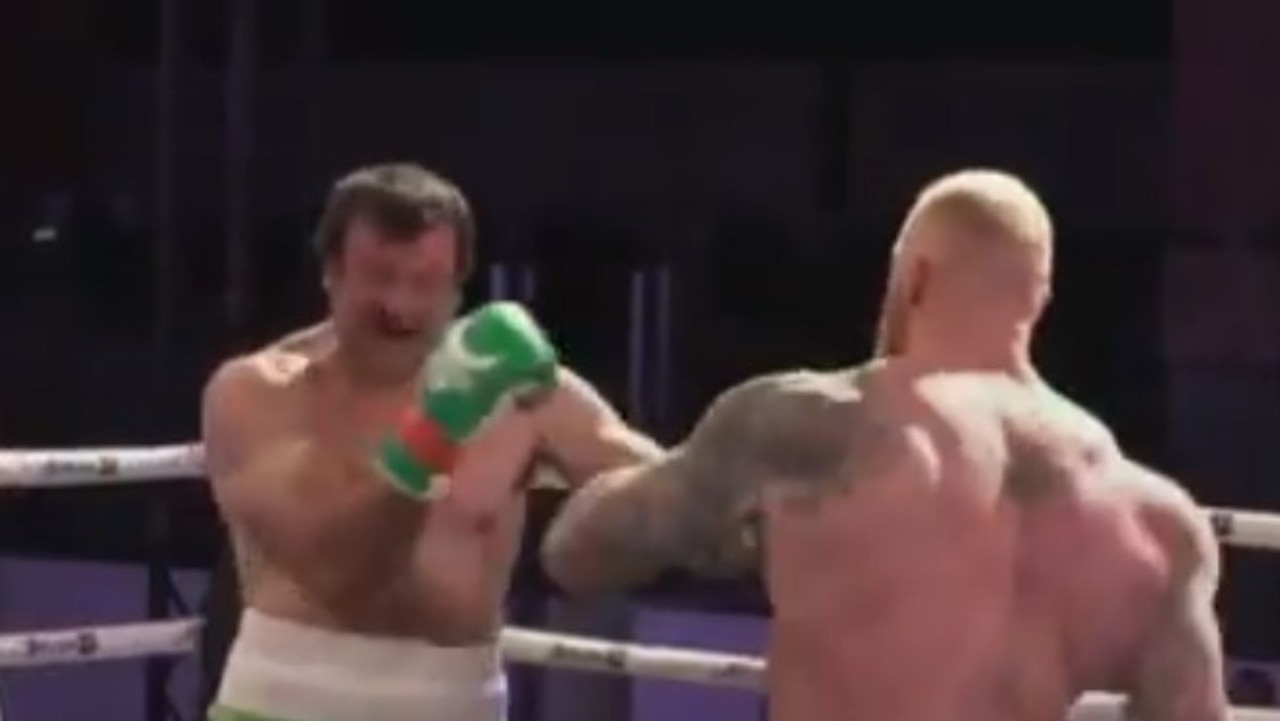 Hafthor Bjornsson punched Devon Larratt's face in. Photo: YouTube