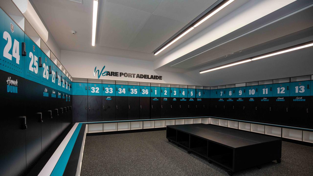 The upgraded women’s change rooms. Picture: Emma Brasier