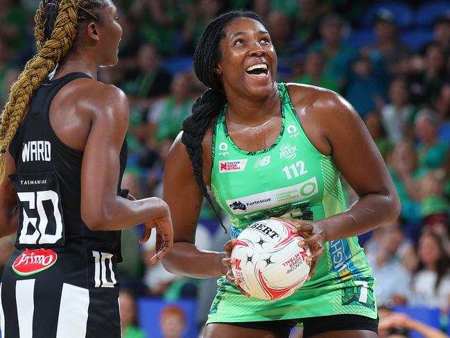 Jhaniele Fowler ha 51 points and on the way set a new league record for consecutive goals. Picture: James Worsfold/Getty Images